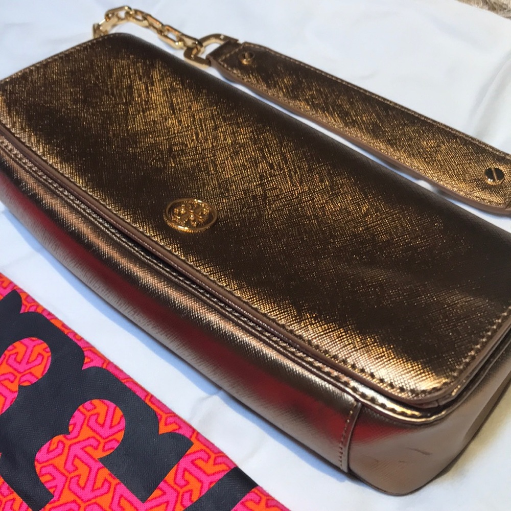 Tory Burch Authentic Gold Evening Bag